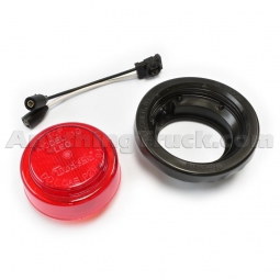 Truck-Lite 10050R 2.5" Red LED Clearance/Marker Light Kit with Grommet and Plug