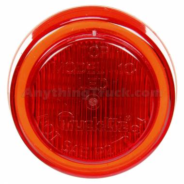 Truck-Lite 10256R Red 3-LED 2.5" Round Marker Light, 12V/24V, Grommet Mount