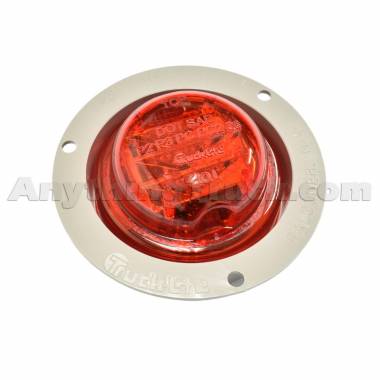 Truck-Lite 10279R Red 8-LED 2.5" Flange-Mount PC-Rated LED Clearance/Marker Light, 12V