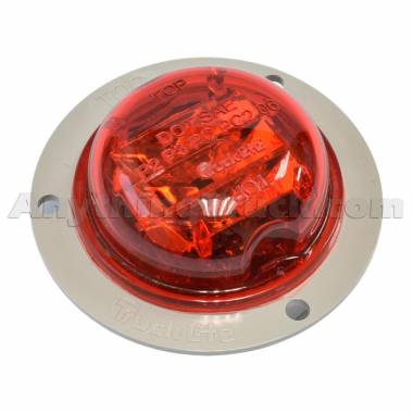 Truck-Lite 30279R Red 2" High-Profile Flange-Mount PC-Rated LED Marker Light, 12V