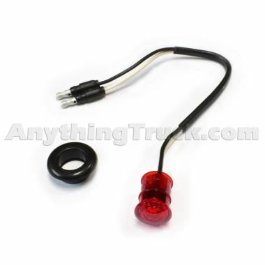 Truck-Lite 33050R Red 3/4" Model 33 LED Marker Light with EPDM Grommet, 1 LED, 12V