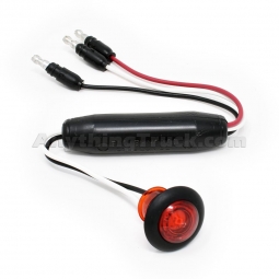Truck-Lite 33205R Red 33-Series Dual Function LED Marker Clearance Light, 12 Volts, Rubber Grommet