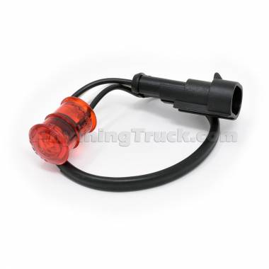 Truck-Lite 33259R Red 3/4" 33-Series 1-Diode LED Clearance/Marker Light, SAE P2, 12V