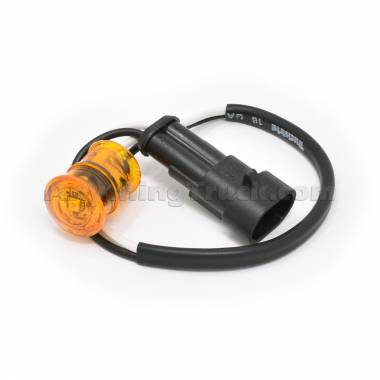 Truck-Lite 33259Y Amber 3/4" 33-Series 1-Diode LED Clearance/Marker Light, SAE P2, 12V