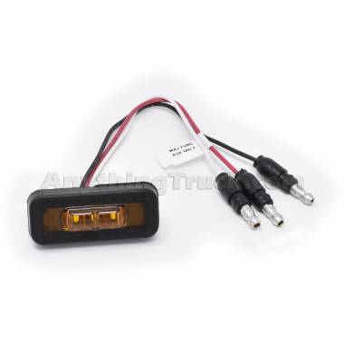 Truck-Lite 36203Y Amber 3-Diode 36-Series Dual-Brightness Flex-Lite LED Marker, 2" x 3/4"
