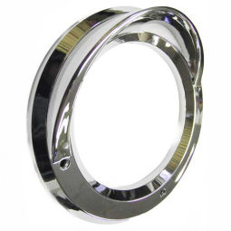 PTP 10483 Chrome Bezel with Visor for 4" Grommet-Mounted Round Lights