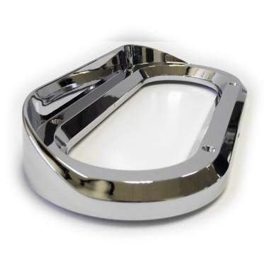 PTP 10489 Chrome ABS Bezel with Visor for 6" Oval Grommet-Mounted Lights