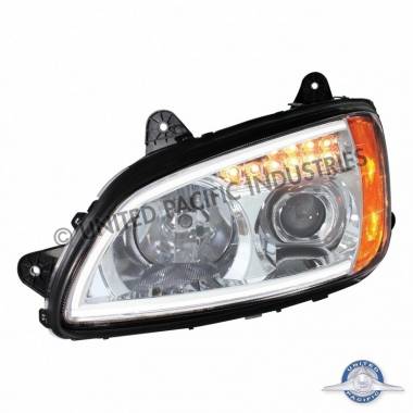 United Pacific 31517 LH "Chrome" Kenworth T660 Projection Headlight, Drivers Side (DISCONTINUED)