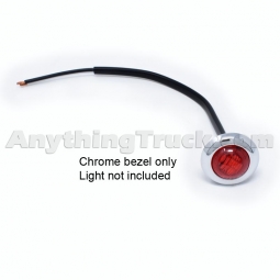 United Pacific 20527B Polished Stainless Steel Bezel for 3/4" Round Marker Lights