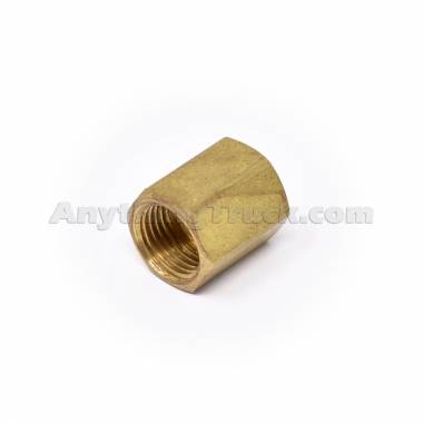 Velvac 006204 Inverted Flare Union, 1/4" Tube, 7/16"-24 Thread
