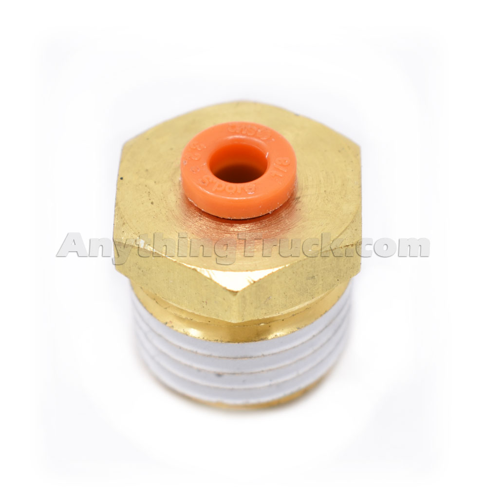 Velvac 016114 1/4" NPT x 1/8" Tubing PushToConnect Male Connector