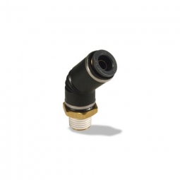 Velvac 016446 Push-To-Connect 45 Degree Fitting, 3/8" NPT, 1/4" Tube (5 Pack) (Special Order)