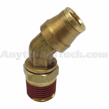 PTP 016464 1/4" NPT x 3/8" Tube 45 Degree Push-To-Connect Elbow