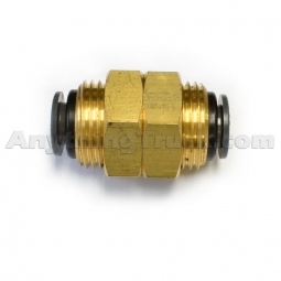 Velvac 016860 3/8" Tubing Push-To-Connect Bulkhead Union