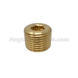 Velvac 017109 Countersunk Hex Plug, 1/2" NPT