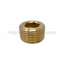 Velvac 017110 Countersunk Hex Plug, 3/4" NPT