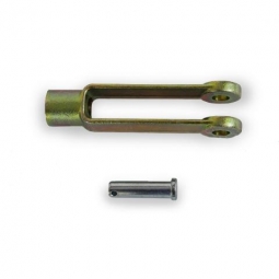 Velvac 019051 Clevis and Clevis Pin Kit, 5/8"-18 Thread, 1/2" Pin Hole, 4-15/16" Long