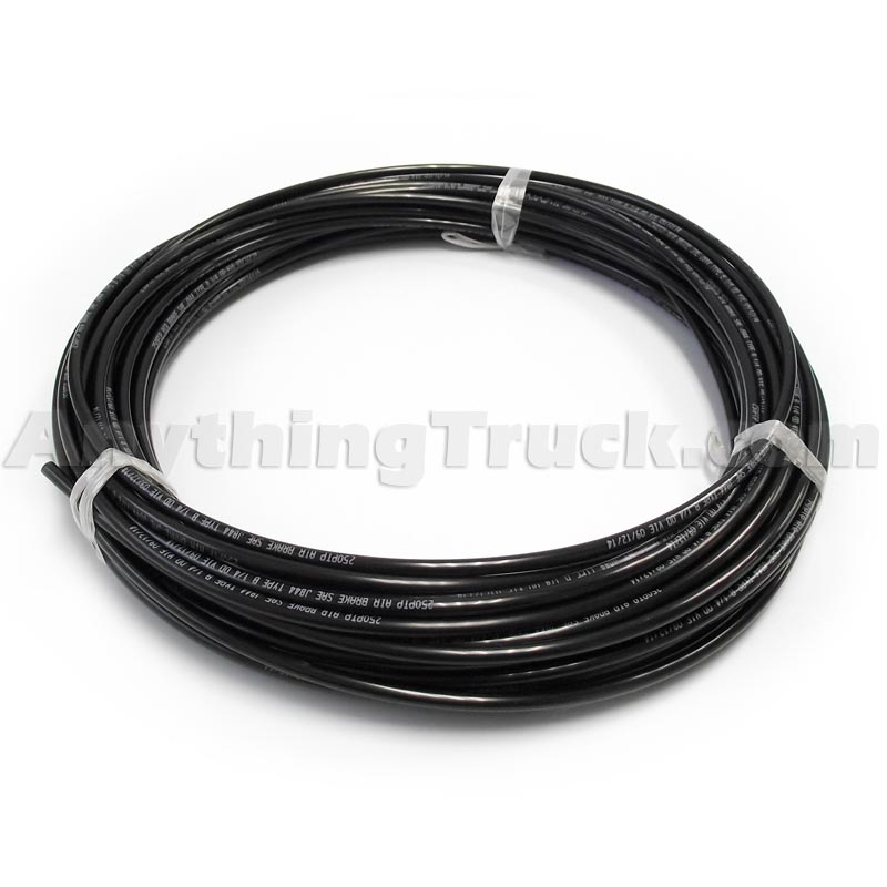 Black 3/8" Nylon Air Brake Tubing, D.O.T. Compliant (Order Feet Needed