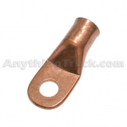 Velvac 058073 Standard Copper Battery Cable Lug, 6 Gauge, 5/16" Stud Size