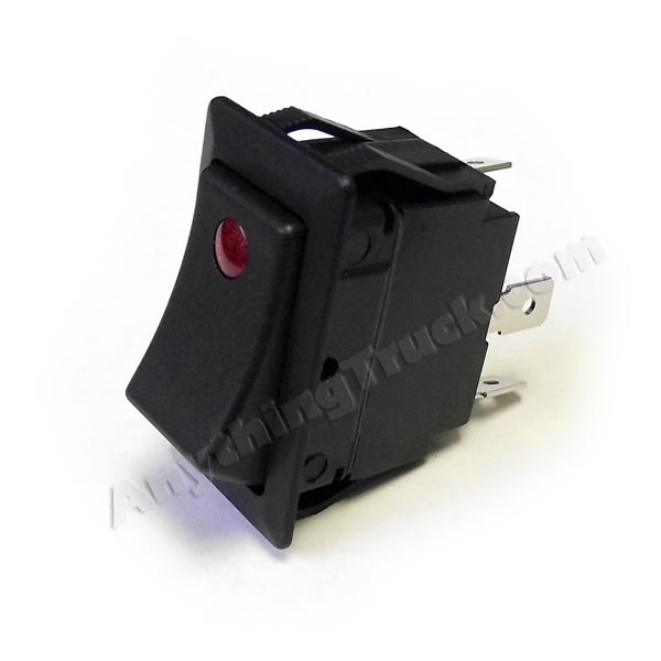 Velvac 090128 Full Size Rocker Switch, SPST 21A @ 14 VDC, 0.25
