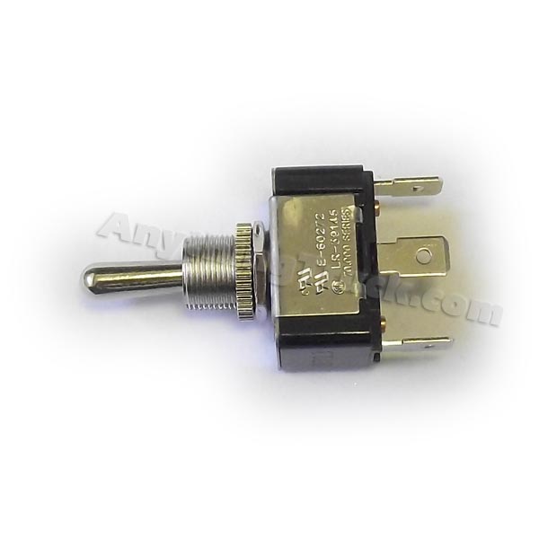 Velvac 090198 Togle Switch, SPDT, 21A 14 VDC, 0.25" Flat Blade