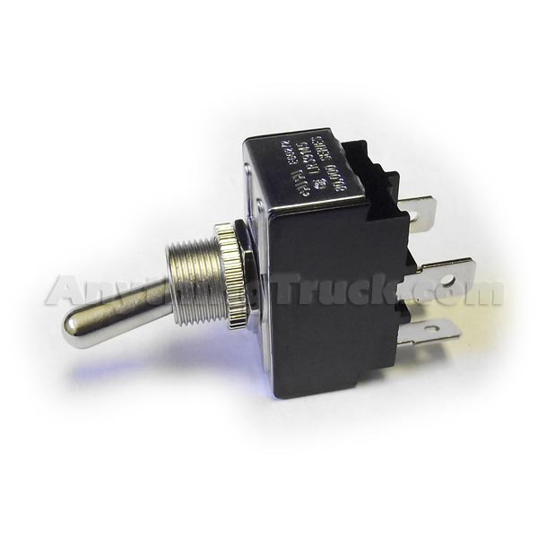 Velvac 090204 Toggle Switch, Double Pole/Single Throw, 21A 14 VDC, 0.