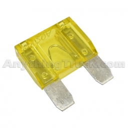 Velvac 091400 20 Amp MAXI Blade Fuse, Yellow Color