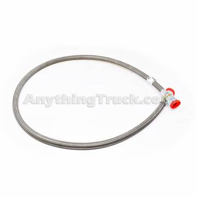 24" Air Compressor Discharge Hose, Braided, 5/8" OD, 1/2" ID, Female Swivel Connectors