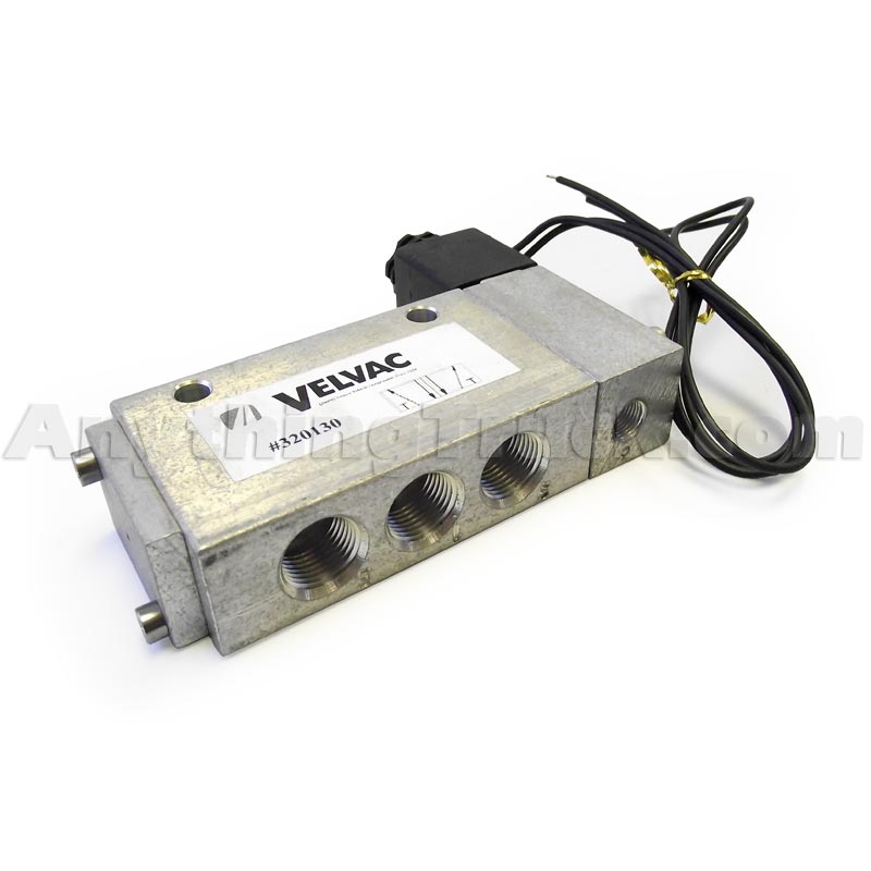 Velvac 320185 4Way Electric Solenoid Valve for Lift Axles, 3/8" NPT