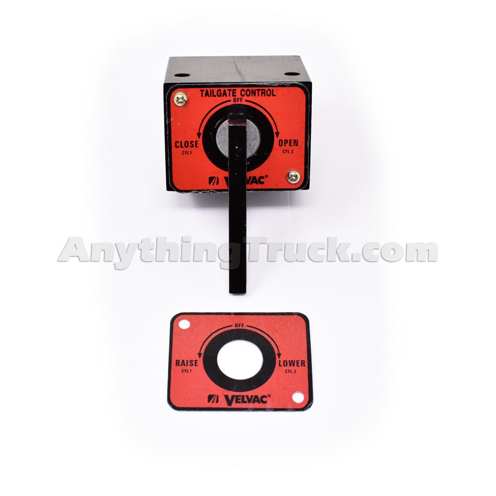 Velvac 320179 FourWay Rotary Handle Tailgate Valve, 1/4"18 FPT ports