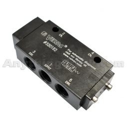 Velvac 320182 4-Way Air Pilot Spring Return Valve with 1/8" NPT External Pilot Port
