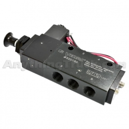 Velvac 320186 Four-Way Spring Return Solenoid Valve with Internal Manual Override
