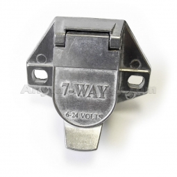 PTP 593083PTP Trailer Wiring Socket with Solid Pins, Brass Contacts