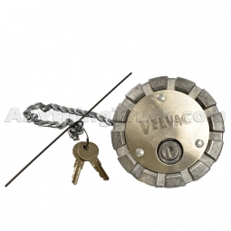 Velvac 600183-6 3" Vented Aluminum Locking Fuel Cap, Replaces Freightliner A03-15682-6