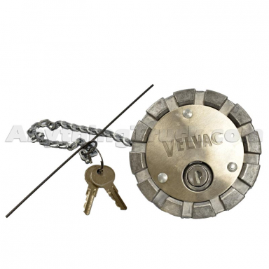 Velvac 600183-6 3" Vented Aluminum Locking Fuel Cap, Replaces Freightliner A03-15682-6