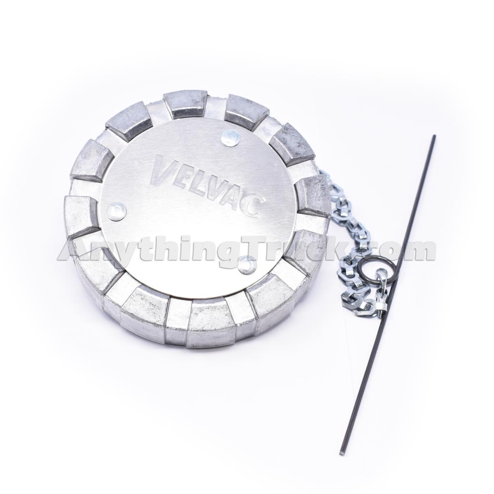 Velvac 600186 2" Female Aluminum NonLocking Fuel Cap AnythingTruck