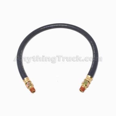 DS148018 18" Rubber Air Brake Hose Assembly, 1/2" I.D. With 3/8" NPT Swivels on Both Ends